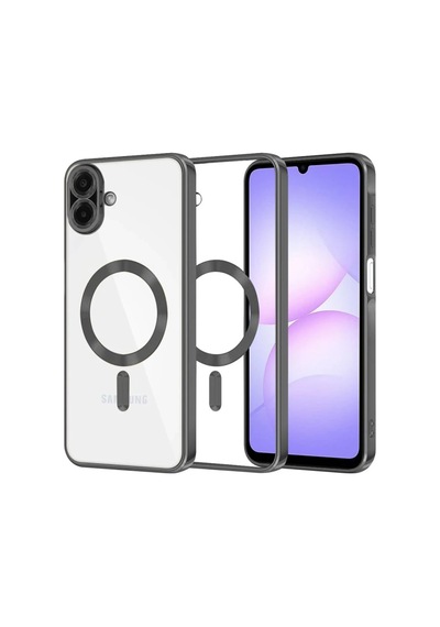 Newface - 667 - Samsung Galaxy A07 Kross Magneticsafe Kapak - Kmrsfres - - Siyah Sıyah