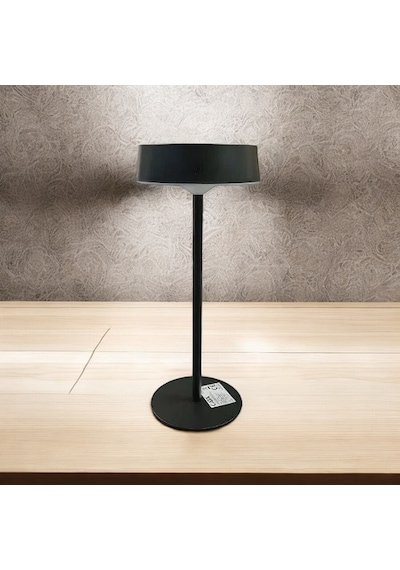 Cata Ct-8450 Dubai Solar Şarjlı Led Masa Lambası Siyah Kasa 3 Farklı Renk Ayarı Ofis Dekoratif