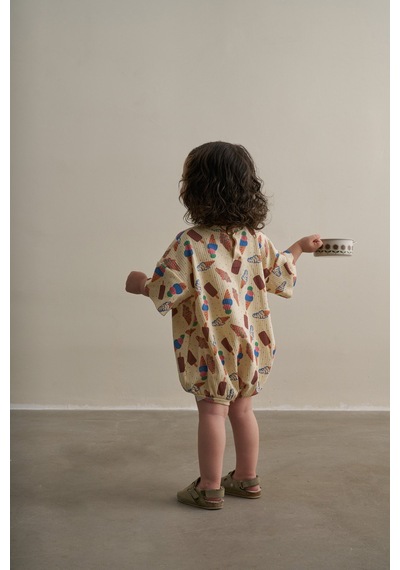 Oh La La Koala Krem Comfy Cubs Serisi Oversize Tulum