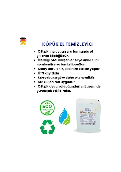 Bioxi Foam Köpük El Temizleme Sabunu 5 L