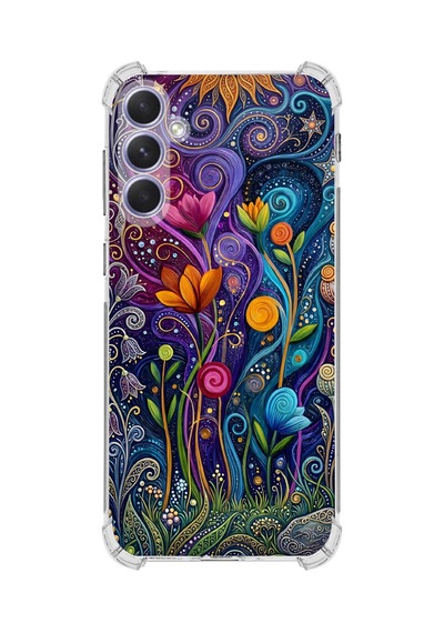 Printify Samsung Galaxy A54 İle Uyumlu Düşlerin Dansı Serisi Rüyalar Ötesi Tasarımlı Uv Baskılı Köşe Korumalı Antişok Kılıf Şeffaf