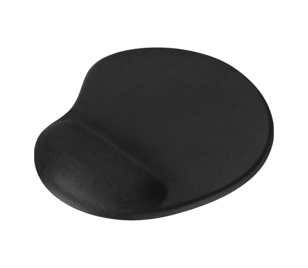 Oval Siyah Bilek Destekli Mouse Pad Ergonomik Kaymaz Taban Oyun Ve Ofis İçin Fare Altlığı Suya Tere Dayanıklı Mouse Pad 1 Adet