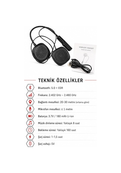 Mh04 Helmet Bt Headset Bluetooth İntercom