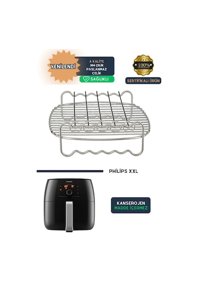 Airfryer Aksesuar Xxl Izgara Teli Fritöz
