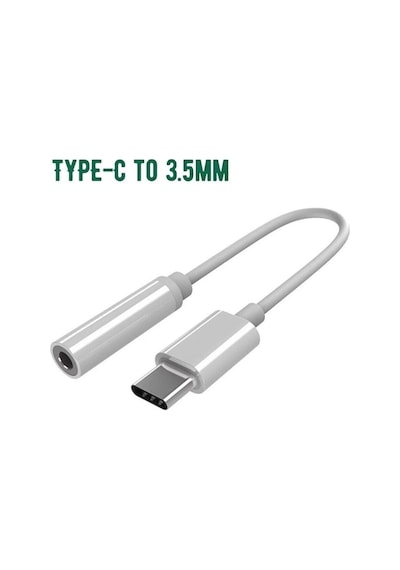 Type-c To Aux 3.5mm Kulaklık Çevirici Dönüştürücü Siyah