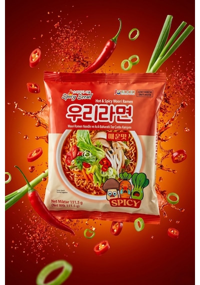 Acılı Woori Ramen 111.5 G 20'li Paket