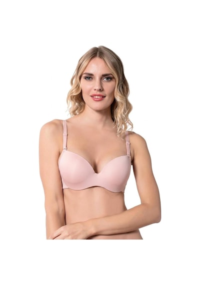 Umt Underwear Umt Kadın Desteksiz Boş B Cup Balenli Telli Sütyen 916 Pudra