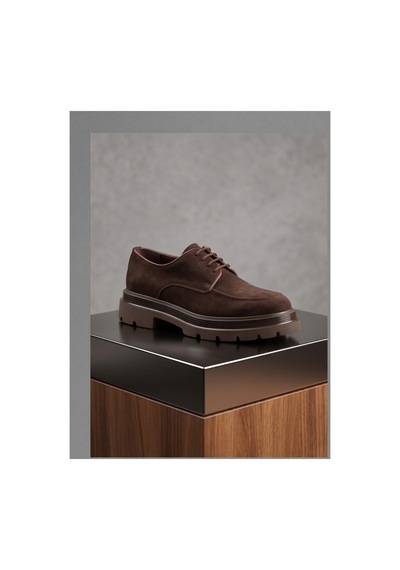 Crc Ayakkabı Kahverengi %100 Hakiki Deri Office & Street Style Ayakkabı - Ultra Lightweight