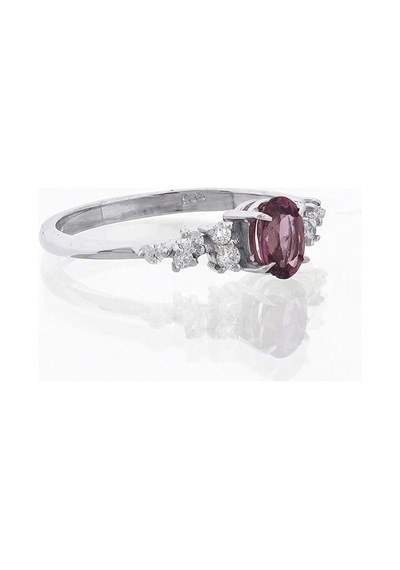 Oval Spinel Pırlanta Tektaş Yüzük