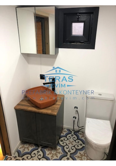 250 X 700 Teras Evim Tiny House Ahşap-kenet Sac Çelik Galvaniz Şase Loft Katlı Lüks Yaşam Alanı