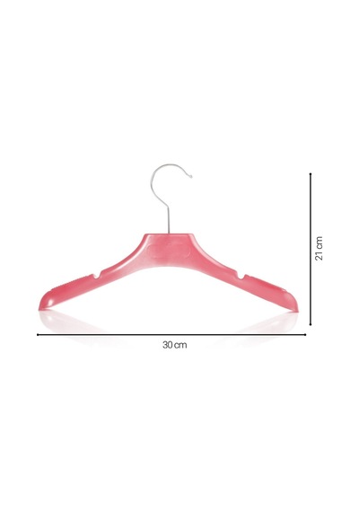 Pembe Plastik 30 Cm Çocuk Askısı Çocuk Elbise Askısı Çocuk Kıyafet Askısı Plastik Pembe Diğer