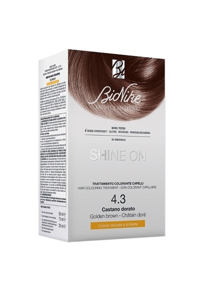 Bionike Shine On Saç Boyama Kiti Altın Kahverengi No: 4.3