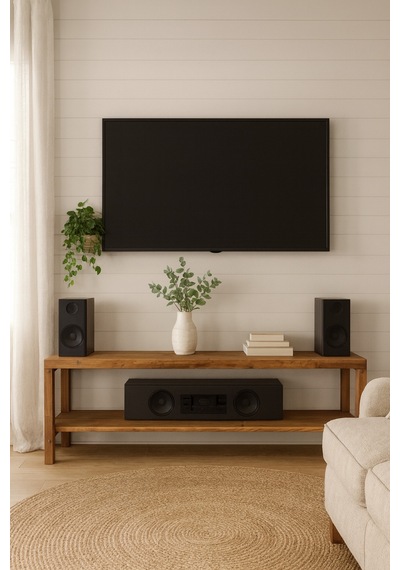 Ahşap Tv Sehpası Tv Ünitesi Tv Stand Eskitme Ceviz Renk Kahverengi