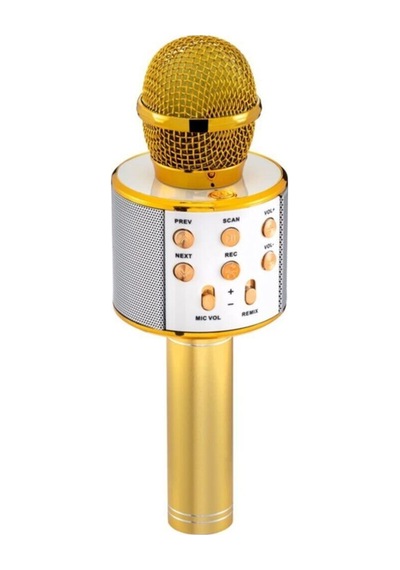 Karaoke Mikrofon Bluetooth Hoparlör Usb-aux-sd Kart Girişli