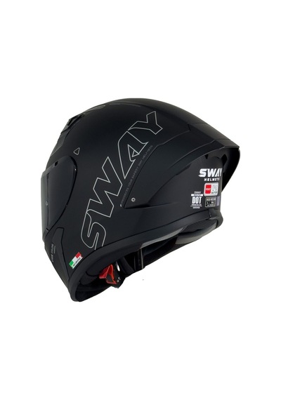F357 Kask Mat Siyah Siyah