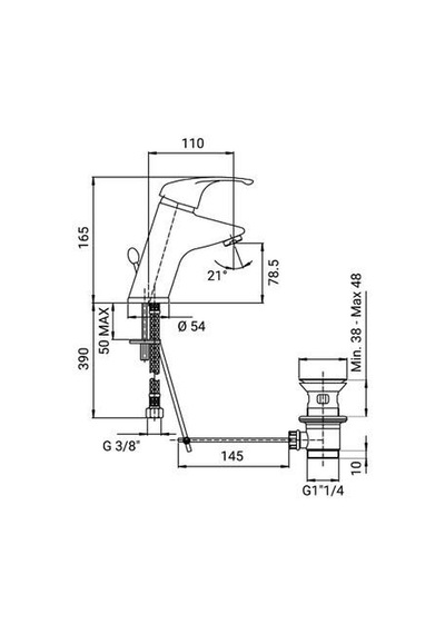 Ideal Standard Ceraplan New Lavabo Bataryası - B4099aa- Krom