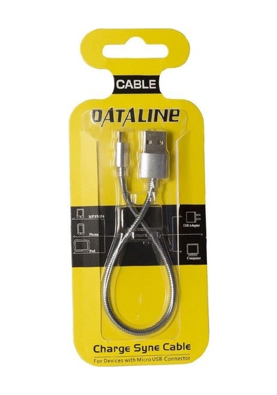 Powermaster Dataline Micro Serisi Örgülü Kısa Şarj Kablosu