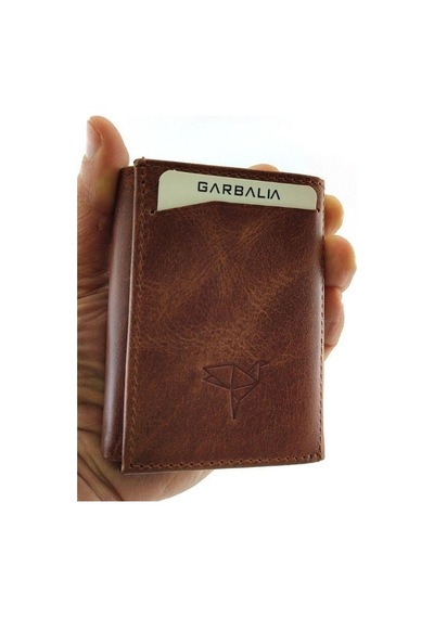 Garbalia Nentes Deri Mekanizmalı Erkek Kartlık-taba - Taba