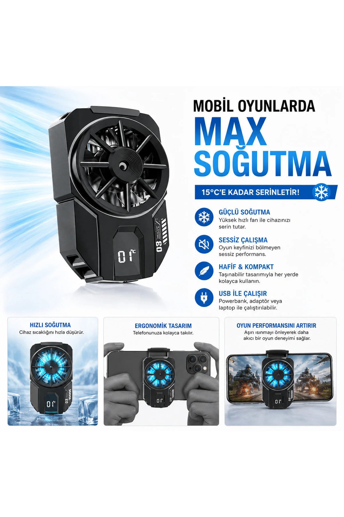 Dl-a3 Cep Telefon Soğutma Fanı