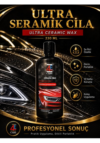 4e Ultra Seramik Boya Koruyucu Wax Uygulama Süngeri Ve Mikrofiber Bez Aracınızın Çizilmelerine Son
