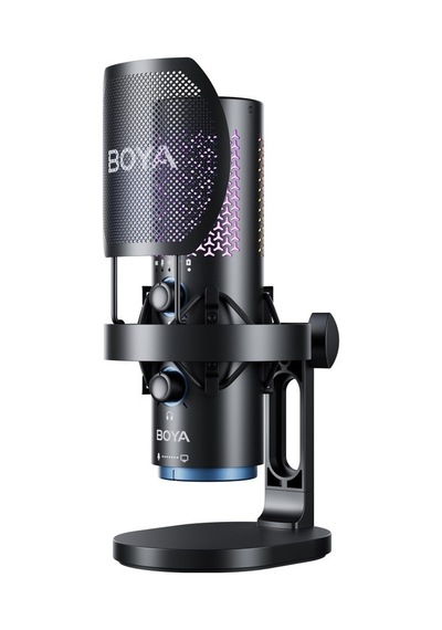 Boya K5 - Boya K5 Kablosuz Bağlantılı Rgb Aydınlatmalı Usb Condenser Mikrofon