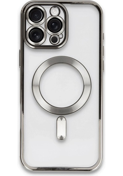 Newface - 294 - Apple iPhone Uyumlu 16 Pro Kılıf Kross Magneticsafe Kapak - - Csmo-tex - Titan Gri