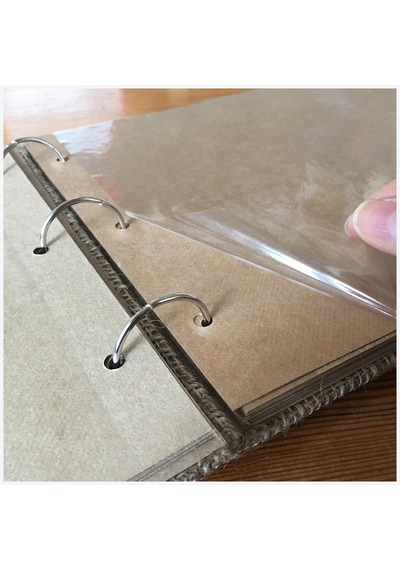 Fixall 29 x 21 CM 20 Yaprak Özel Tasarımlı Deri Kapaklı Yapışkanlı Albüm