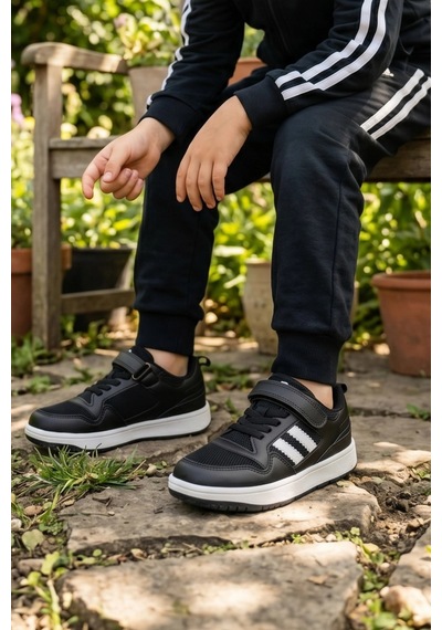 In Step Campus Unisex Siyah Çocuk Spor Ayakkabı