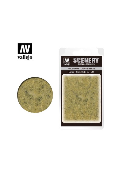 Vallejo Sc412 Dark Beige, 6 Mm. Hazır Çim Dokusu