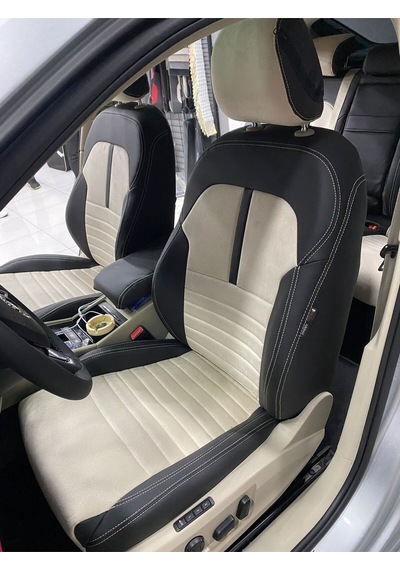 Skoda Süper B -2015-2023 Arası-arka Kolcaklı-taytüyü Deri Karışımı Özel Dikim