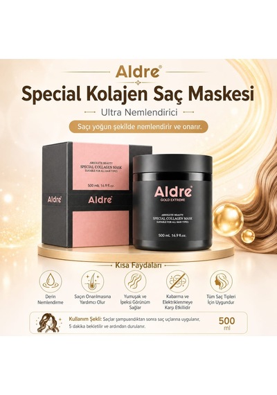 Aldre Özel Kolajen Saç Maskesi 500 ML