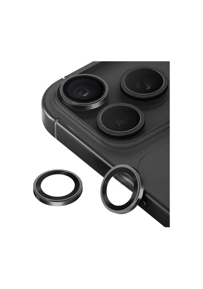 Apple İphone 18 Pro Max Bilvis Titan Kamera Lens - Siyah Düz Renkli