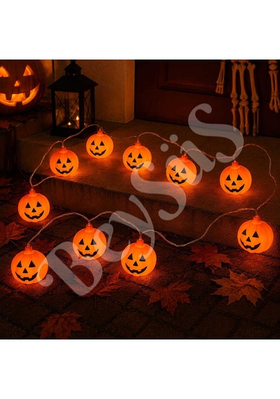 Beysüs Cadılar Bayramı Halloween 10lu Balkabağı Led Işık