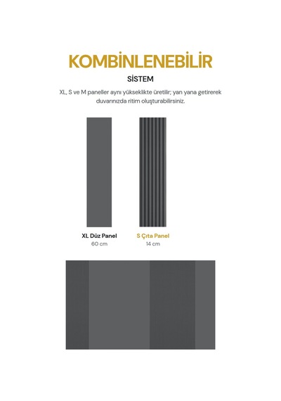 Vilo Mpc S Çıta Duvar Paneli Deep Grey 265cm Yapıştırmalı Montaj - Neme Ve Darbeye Dayanıklı