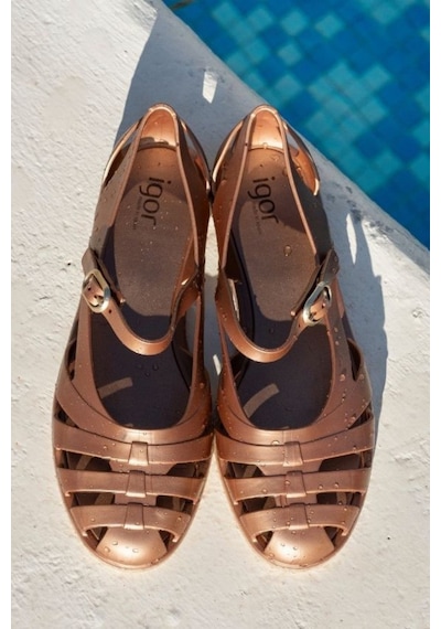 Igor Paris Metal Kadın Sandalet - Bronz S10375-099