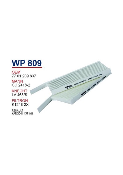 Wp 809 Opel Movano B Klima Filtresi 44 19 683 Polen Filtresi