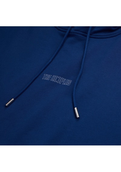 The Kooples Erkek Kapüşonlu Baskılı Mavi Sweatshırt
