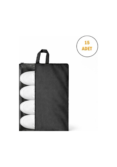 Çok Amaçlı Şeffaf Pencereli Ayakkabı Düzenleyici Seyahat Çantası Hurç 50x40 Cm 15 Adet Al5502