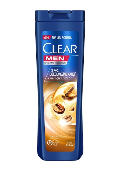 Clear Men Kepeğe Karşı Etkili Şampuan Saç Dökülmesine Karşı Kahve Çekirdeği Özü 350 ML