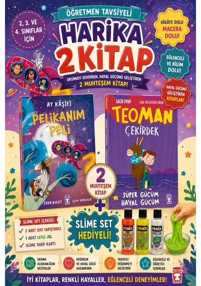 Timaş 2,3. Ve 4.sınıflar İçin Pelikanım Peli -teoman Çekirdek Slime Set Hediyeli