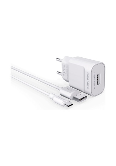 Dramex D21T 2.1A Type-C – Usb Şarj Adaptörü & Şarj Data Kablosu (550443255)