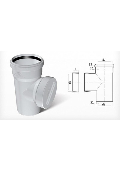Fırat Pvc Dublex Temizleme Te 1 Adet 110mm