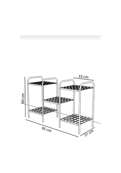 Metal Çiçeklik Ve Saksı Standı Raflı Bitki Rafı, Bahçe Ve Balkon İçin Modern Saksılık Dolap Beyaz