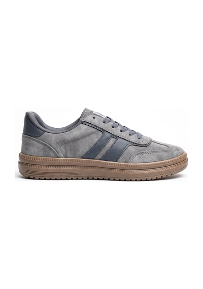 V.S.H Velvet Rota Kadın Gri-buz Mavi Sneaker Spor Ayakkabı - Kadın Günlük Ayakkabı-2523 Gri - Mavi