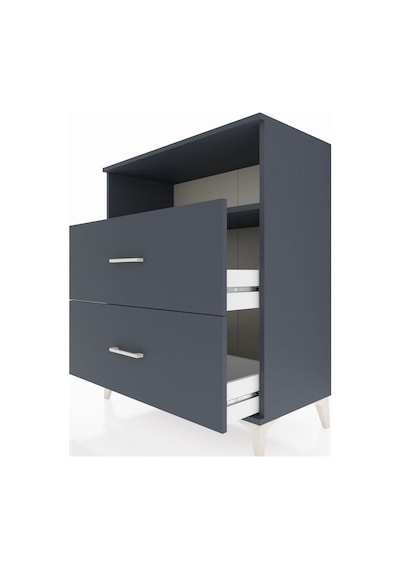 Hyperion Şifonyer Tek Raflı 2 Çekmeceli 88x44x106 Antrasit-an... Antrasit