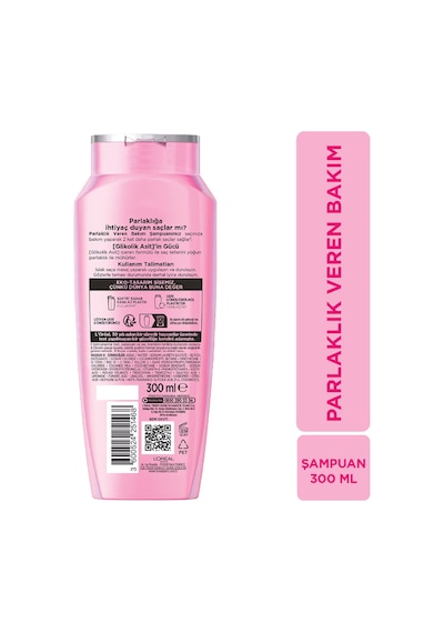 Elseve L'oreal Paris Elseve Glycolic Gloss Parlaklık Veren Bakım Şampuanı 300 Ml
