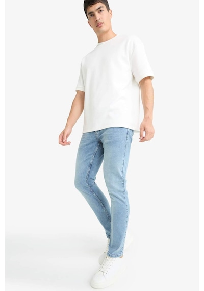 Defacto Pedro Slim Fit Dar Kalıp Normal Bel Dar Paça Jean Pantolon G2614ax25aunm39 Mavi