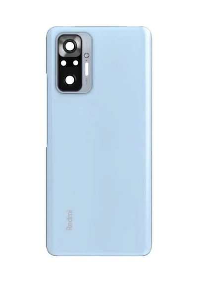 Xiaomi Redmi Note 10 Pro Beyaz Kamera Camlı Arka Cam Batarya Pil Kapağı Telefon Arka Kapak 59790414