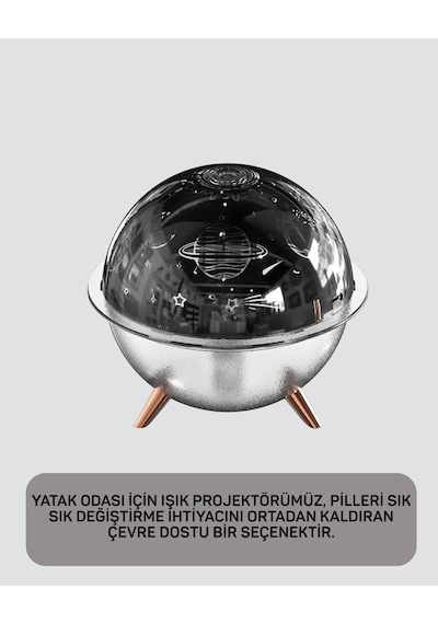Northcity Galaksi Ve Yıldız Efektli Uzay Temalı Nemlendirici Işık Projektörü - Yeni Nesil