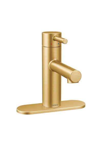 Moen Hizala Fırçalanmış Altın Tek Kolu Modern Banyo Bataryası Tah Diğer